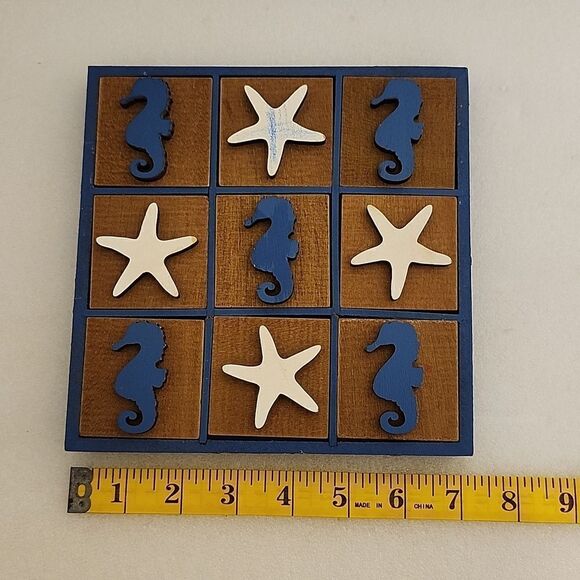 ISLAND STYLE SIGNS "Got Shave Ice" & Ocean Starfish TicTacToe Table Game Bundle - Picture 7 of 9